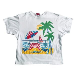 80s Young Stuff T Shirt One Size Made USA Beach Summer